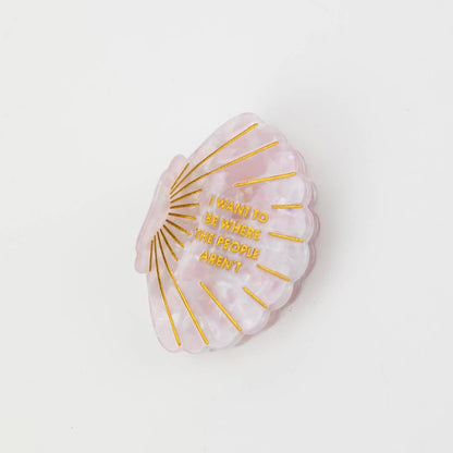 Chez Gagné - I Want To Be Where The People Aren't - Seashell Claw Clip