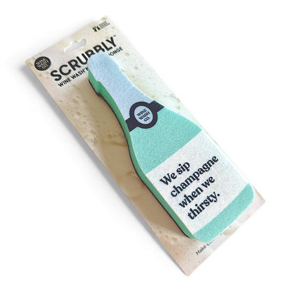 Wine Wash Co. - Scrubbly™ Sponge - Sip Champagne When We Thirsty