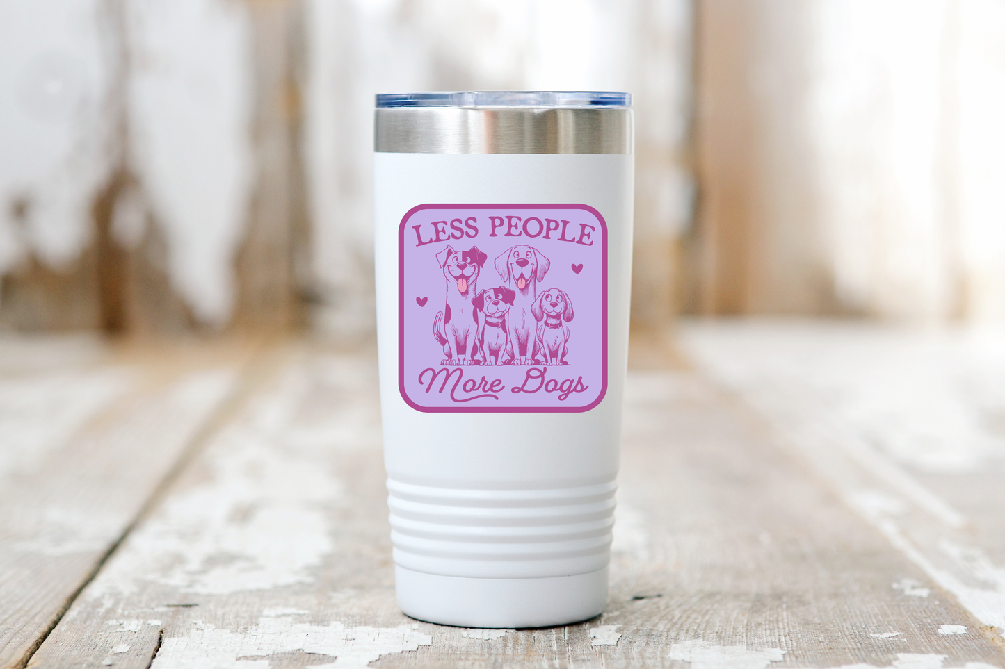 Yarnival - Less People More Dogs Sticker