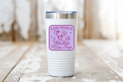 Yarnival - Less People More Dogs Sticker