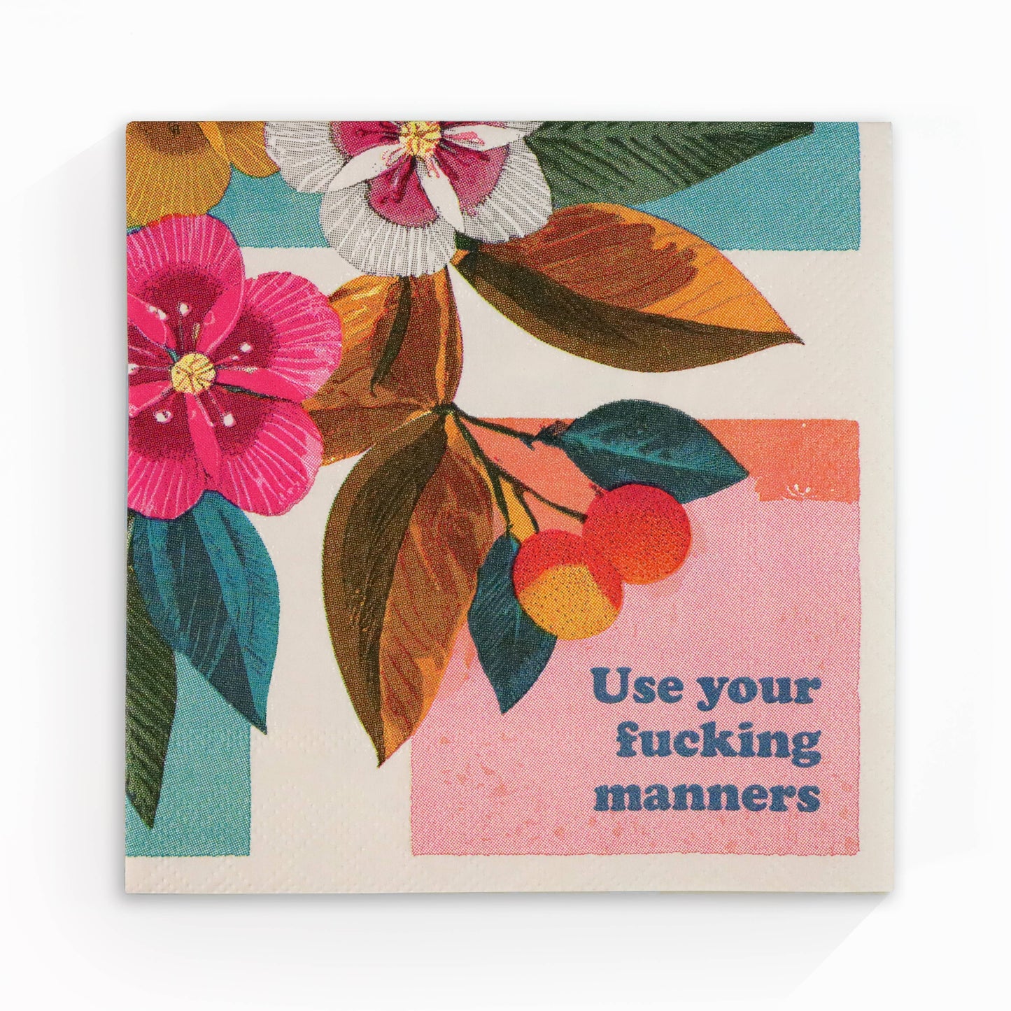 Bad Betty Greeting Co. - Use Your Fucking Manners - Funny Cocktail Napkins