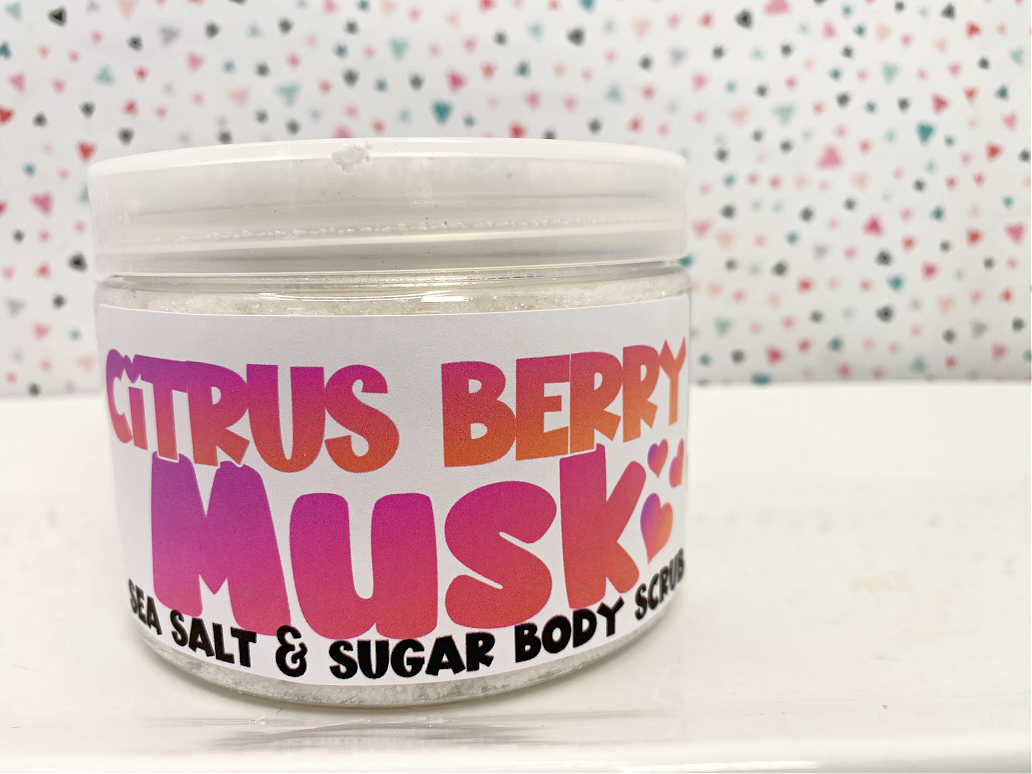 The Little Bubble - ✨NEW✨ Citrus Berry Musk Sea Salt and Sugar Body Scrub   