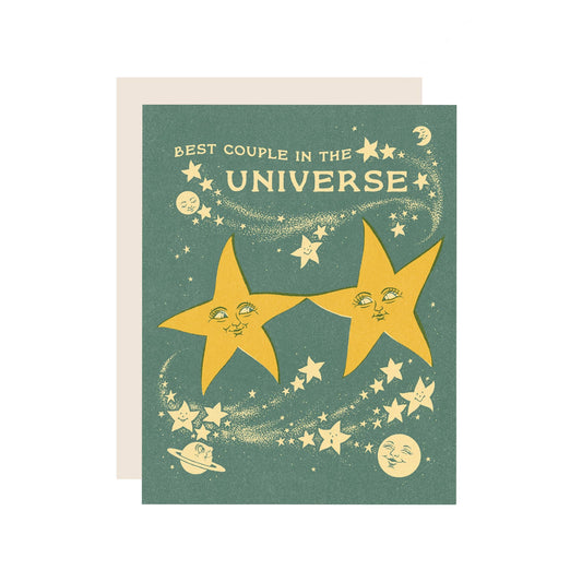 Wallflower Paper & Party - Best Star Couple Wedding Card