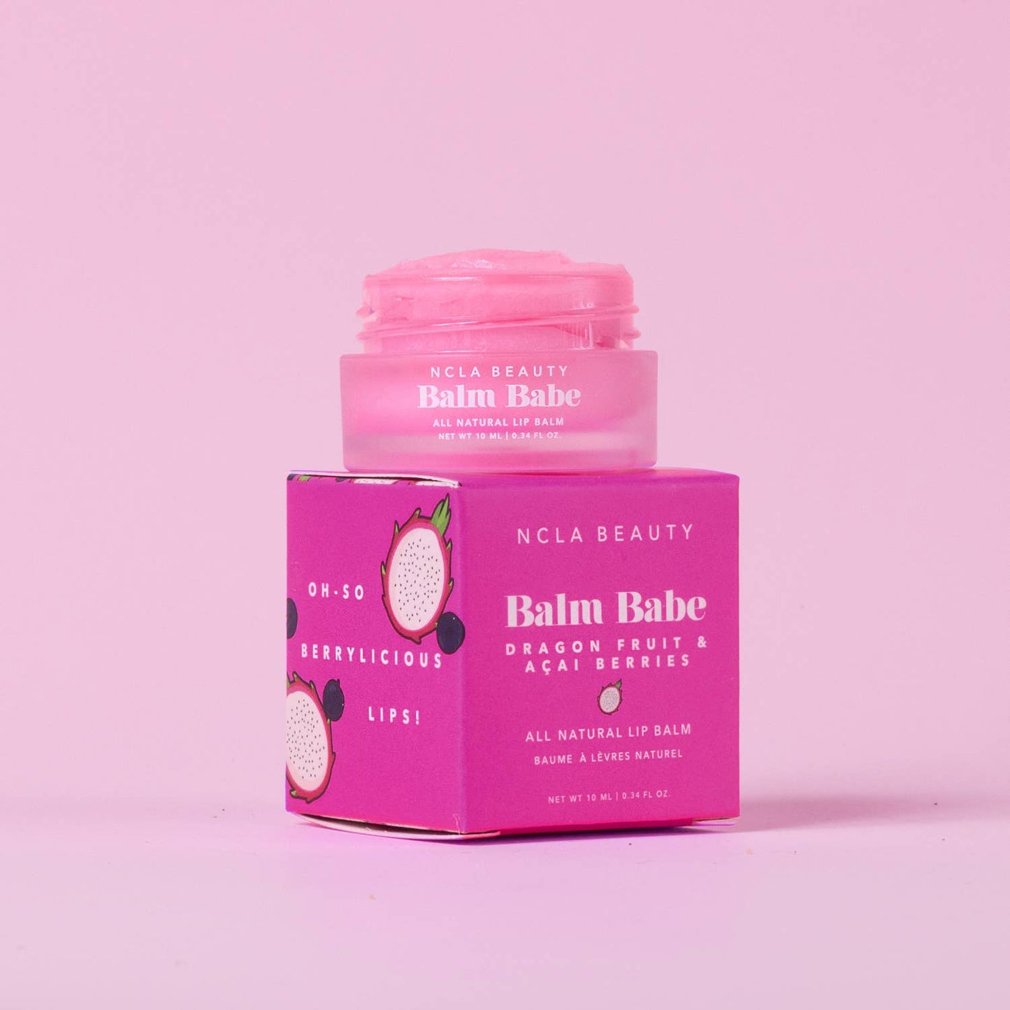 NCLA Beauty - Balm Babe Dragonfruit Acai Berries Lip Balm