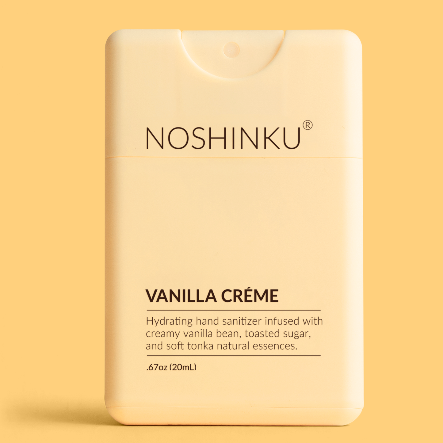 Noshinku - Refillable Vanilla Créme Hydrating Hand Sanitizer Spray: Default Title