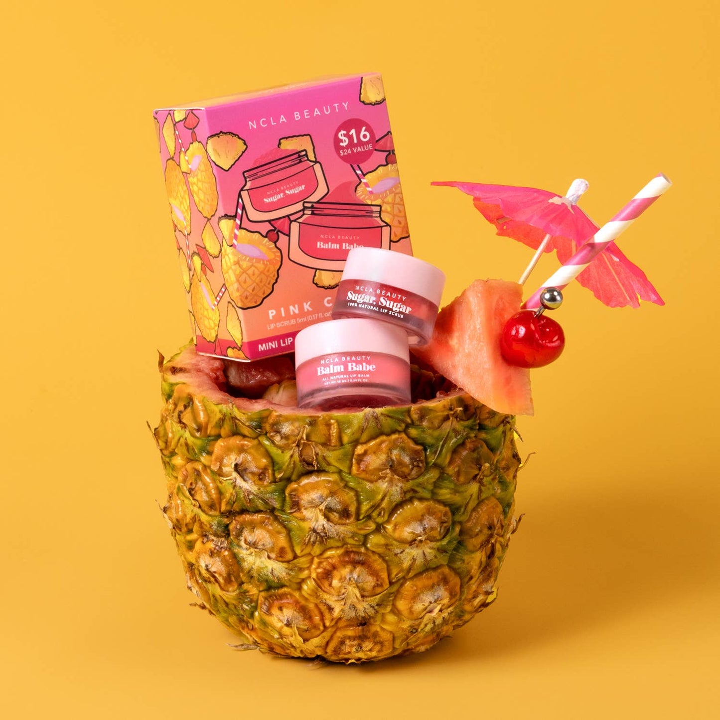 NCLA Beauty - Pink Colada Lip Care Set