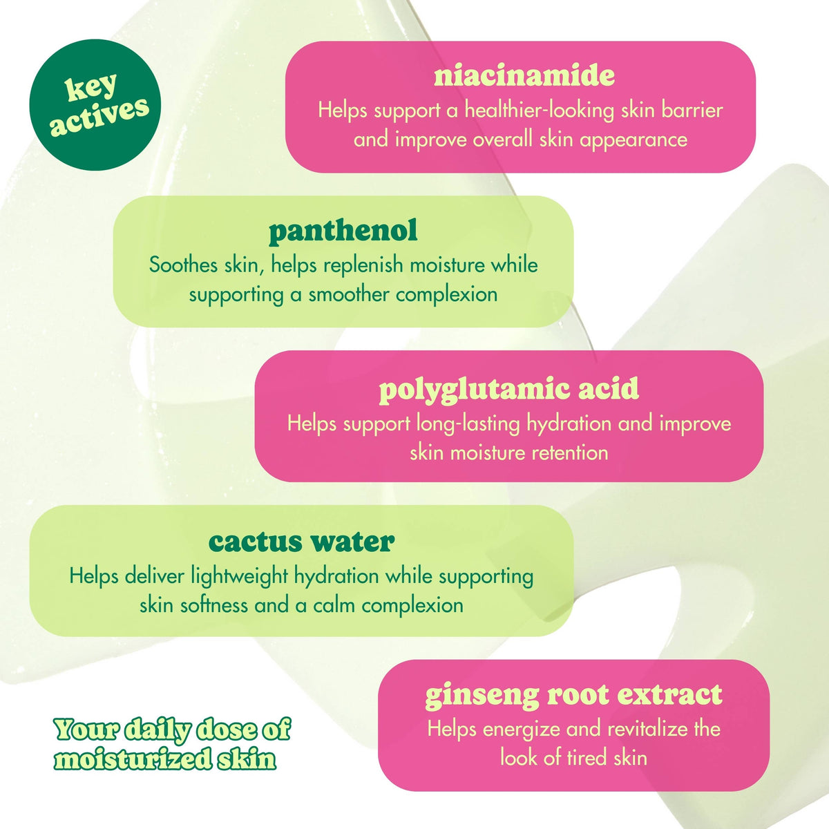 ESW Beauty - Dose of Moisture Hydrating Hydrogel PDRN Face Mask: 1 pc