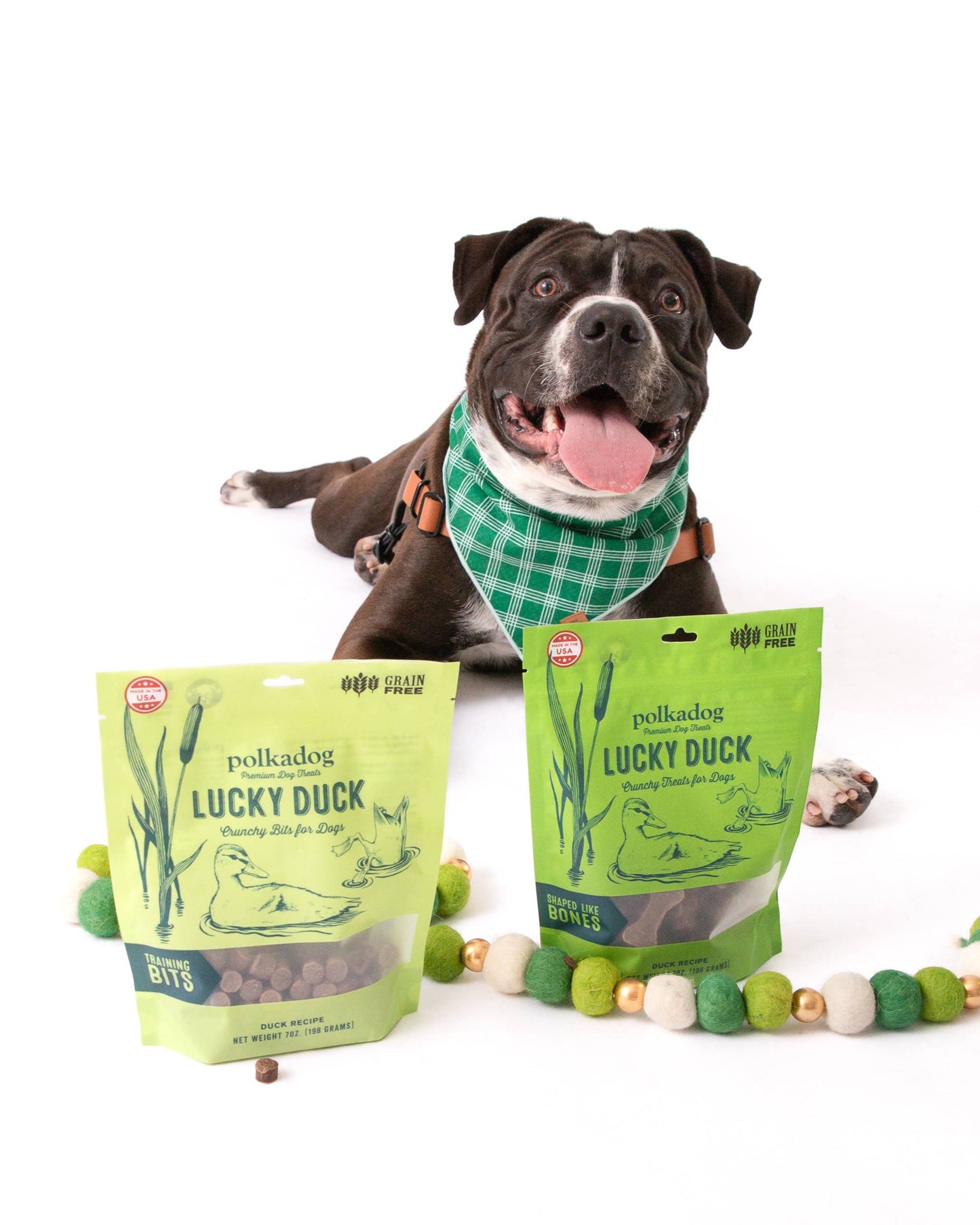 Polkadog - Lucky Duck (Bone Shaped) - 7oz - Dog Treats