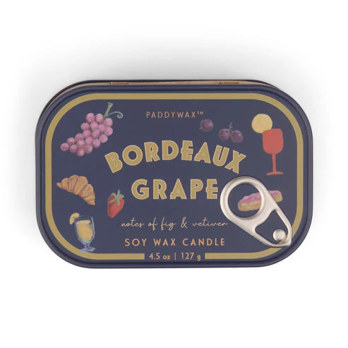 PADDYWAX - Bordeaux Grape Tin Candle