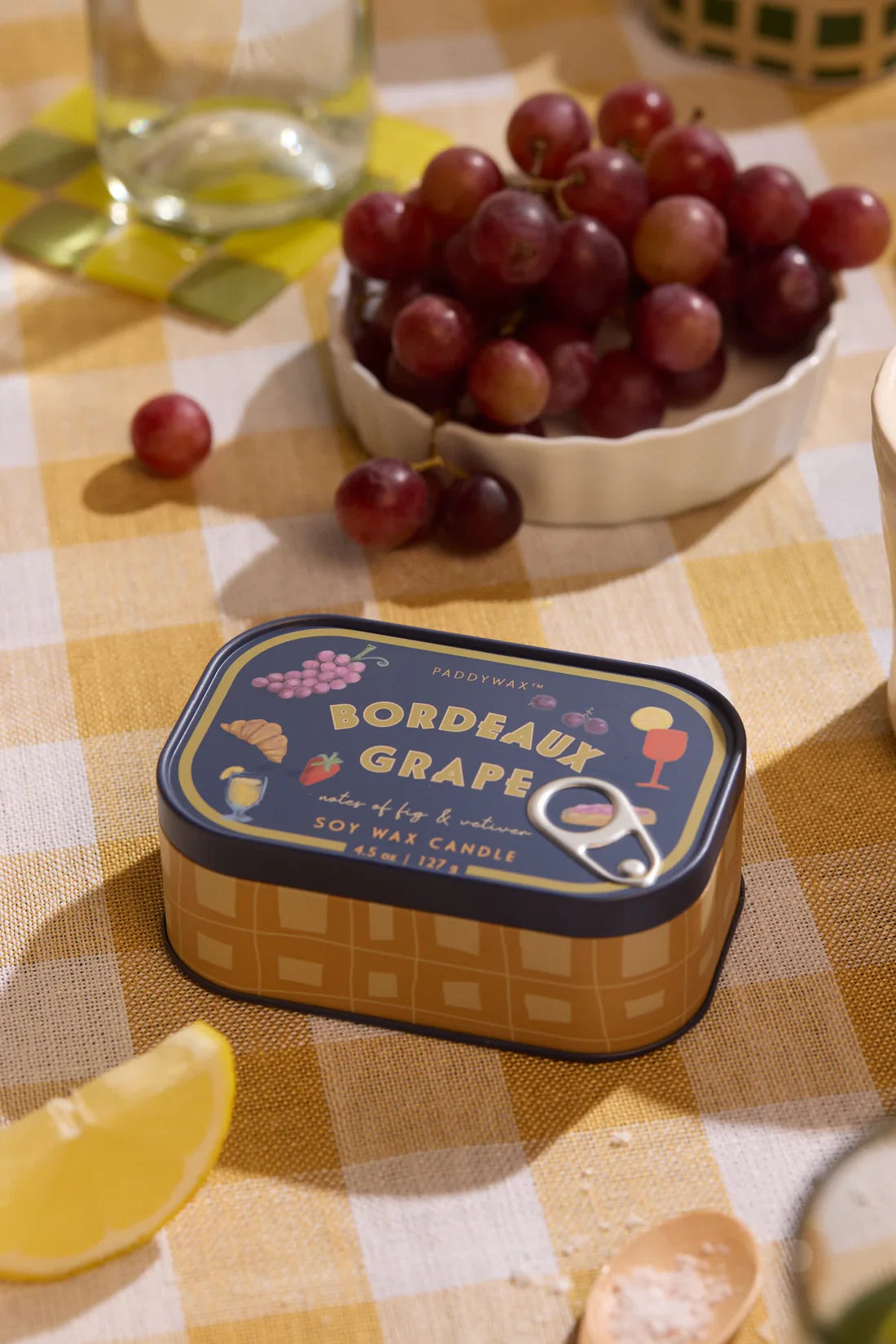 PADDYWAX - Bordeaux Grape Tin Candle
