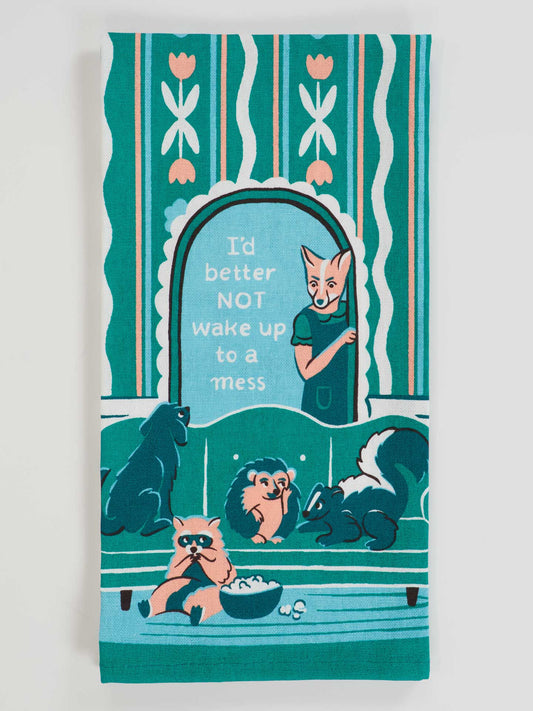 Blue Q - WAKE UP TO MESS Dish Towel