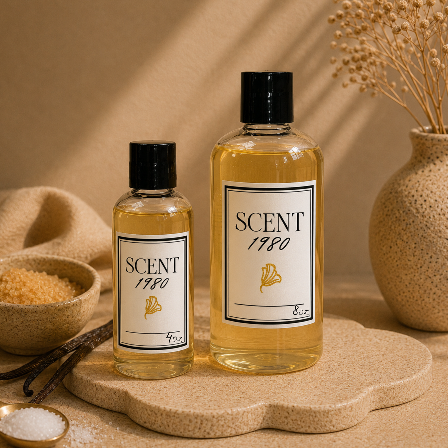 Custom Scented Body Oil | Lightweight Hydrating Sunflower & Shea Oil