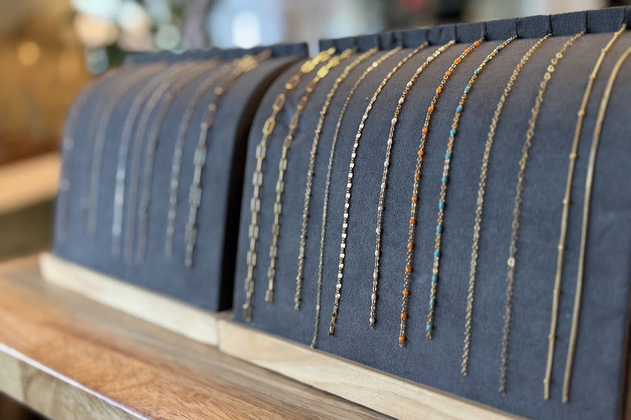 samples of permanent jewelry chain
