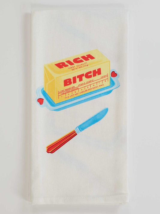 Blue Q - RICH BITCH Dish Towel