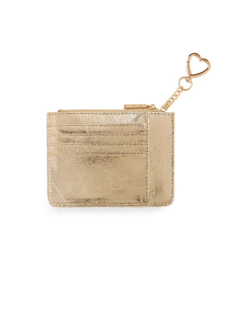 Shiraleah - Quilted Bow Card Case - Gold