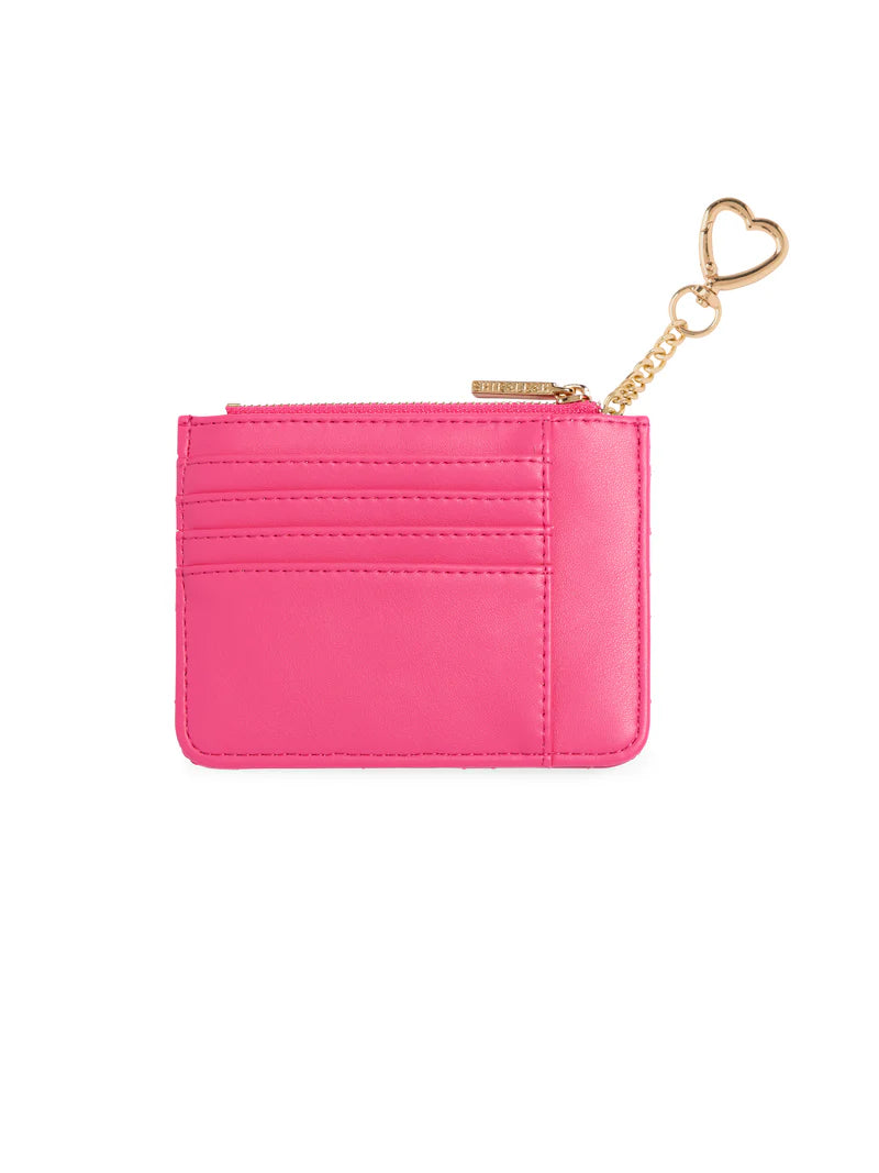 Shiraleah - Quilted Bow Card Case - Fuchsia